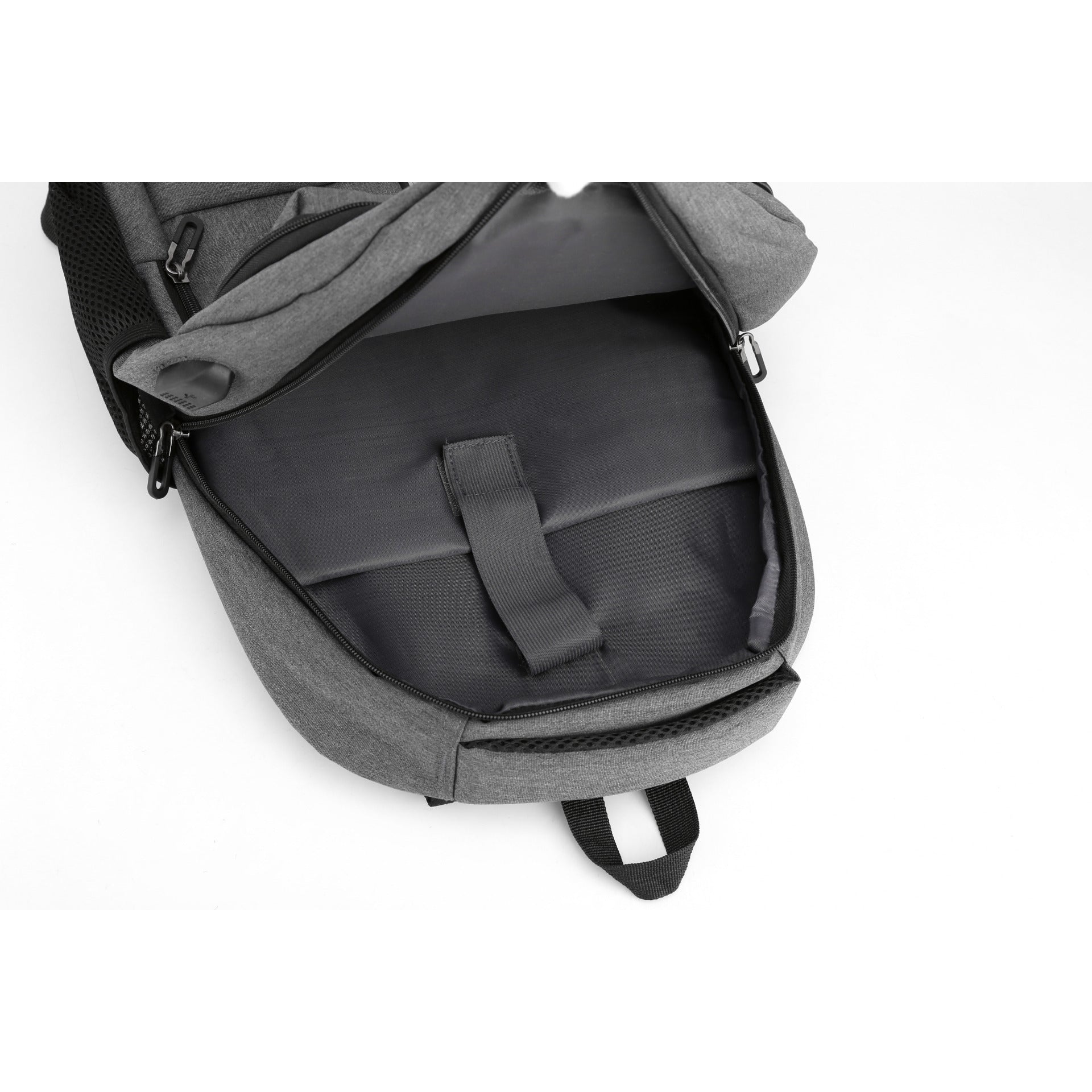 Mochila exceutiva Escolar Porta notebook 15″ Com entrada USB Atos Cinz