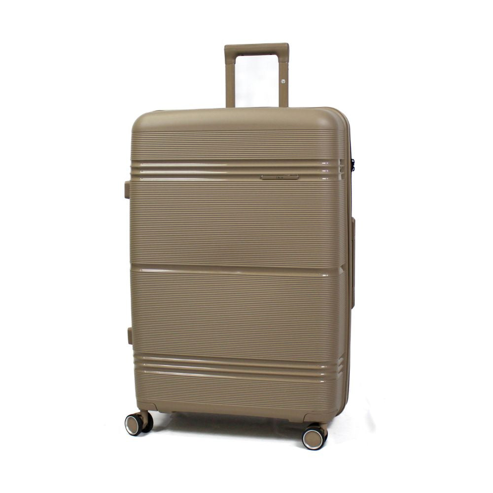 Mala De Viagem Grande 32 Kg Polipropileno Com Expansor Slim Champagne