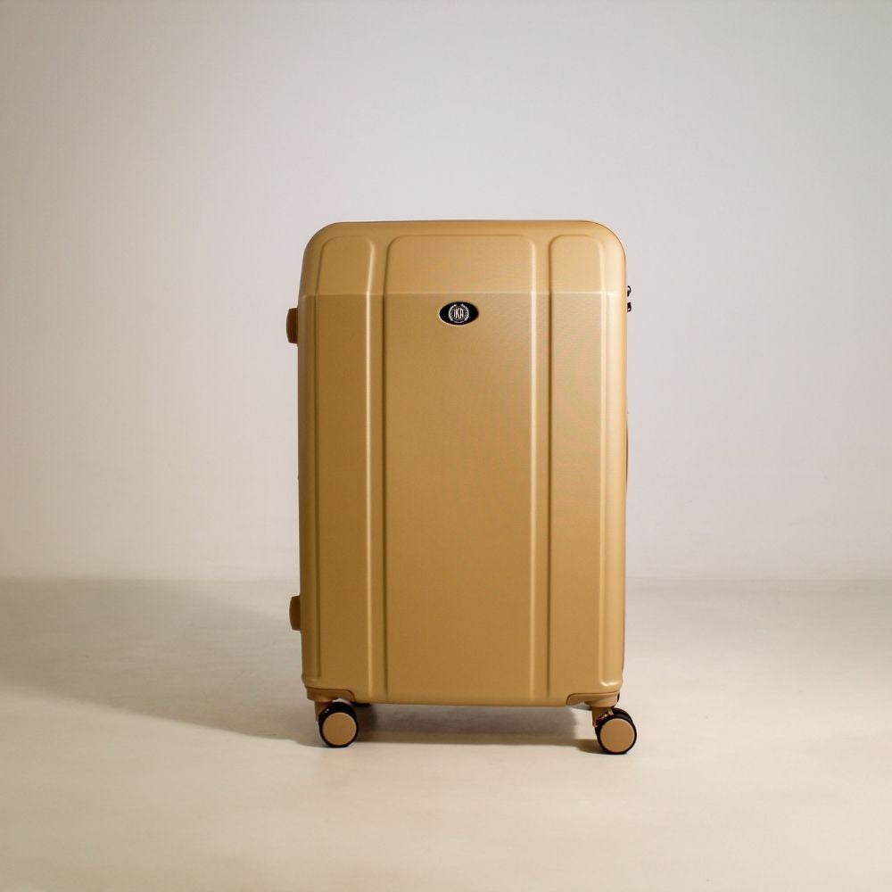 Mala De Viagem Média 23 Kg Abs Com Expansor Continental Champagne