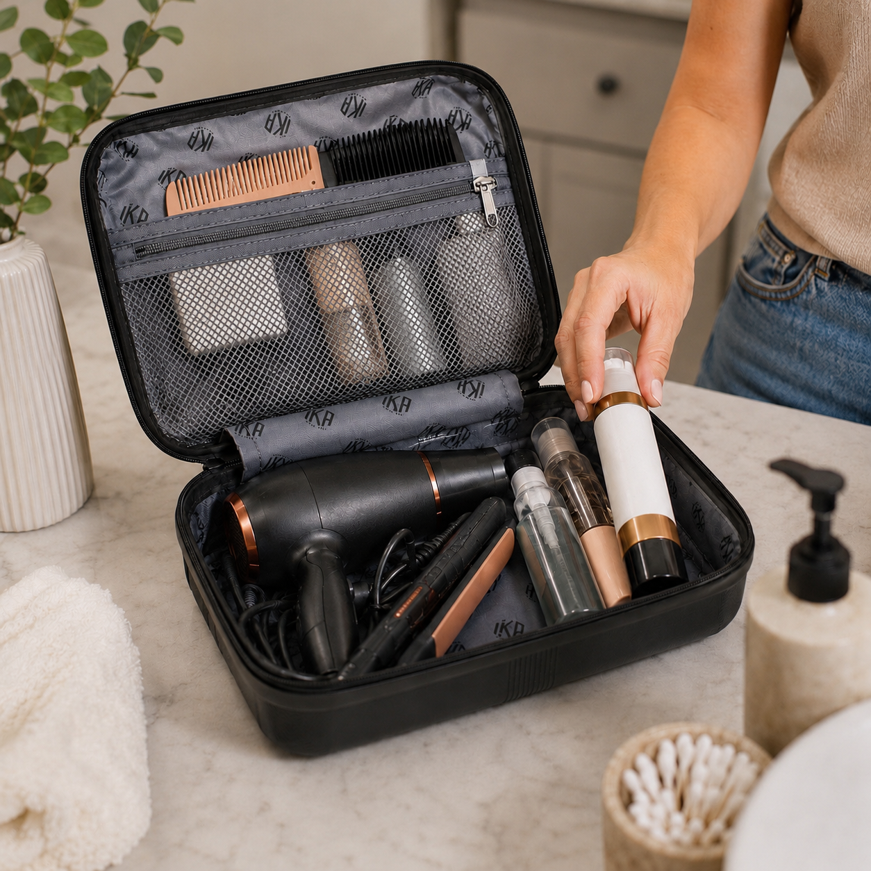Arya Blue Toiletry Bag