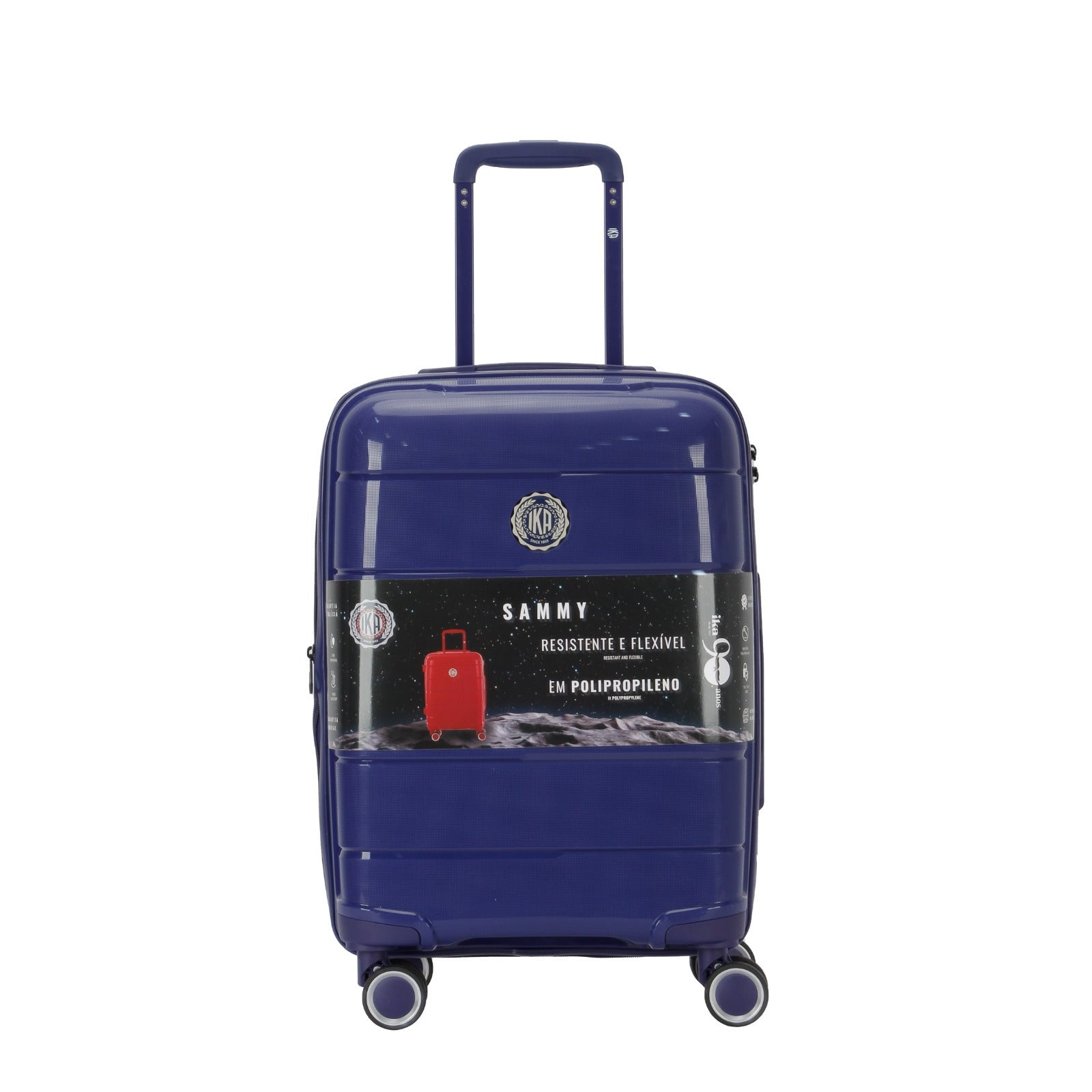 Mala de Viagem Pequena De Bordo 10 kg Polipropileno Sammy Azul