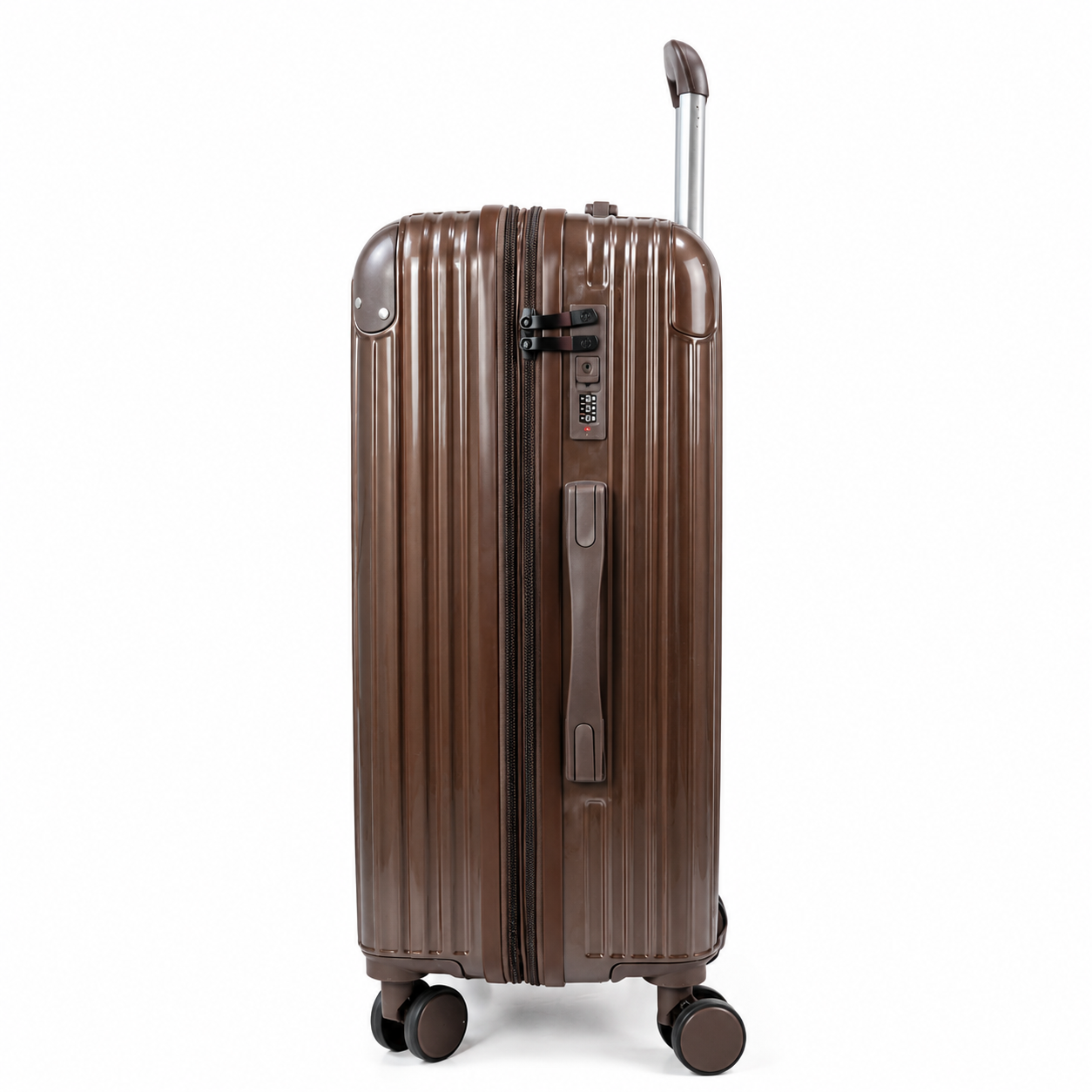 Mala De Viagem Média 23 Kg Policarbonato + Abs Com Expansor Unika Coffee