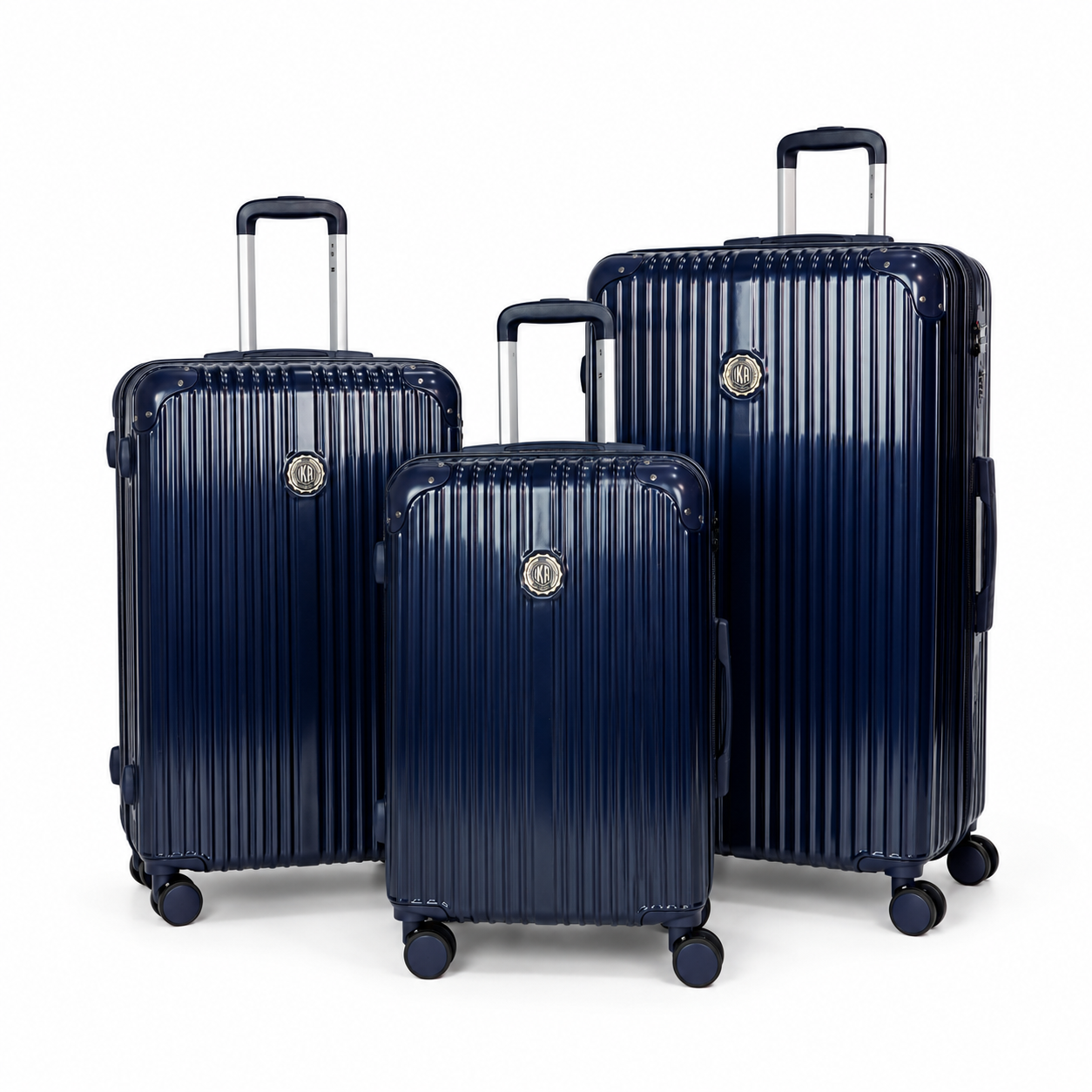 Conjunto de Malas De Viagem P, M e G Unika Azul
