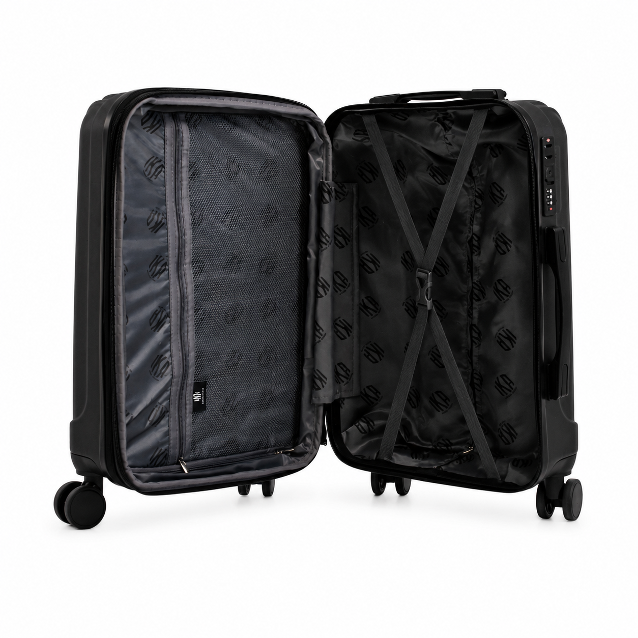 Mala De Viagem Grande 32 Kg Abs Com Expansor Scorpion Preta