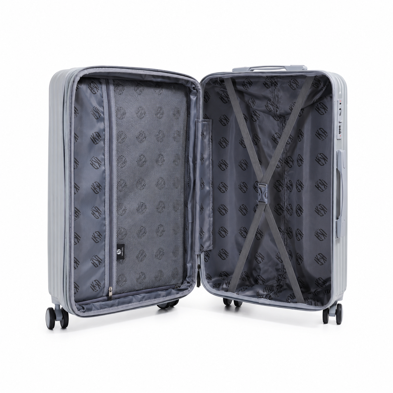 Conjunto de Malas De Viagem P, M e G Unika Prata