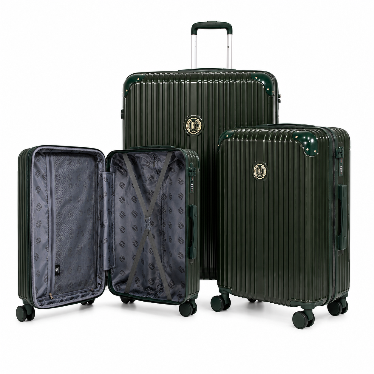 Unika Green Travel Suitcase Kit