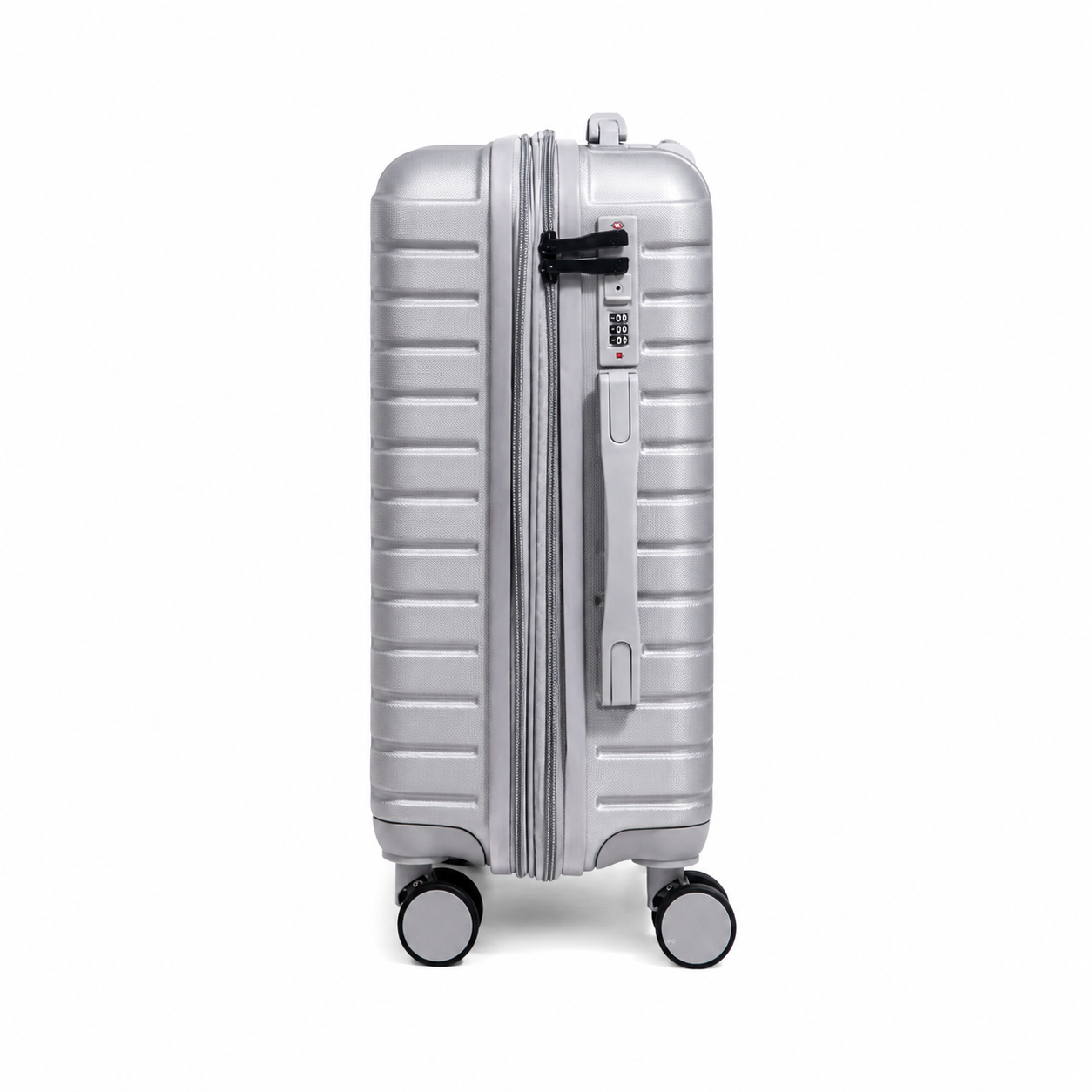 Gray Cross Carry-On Suitcase