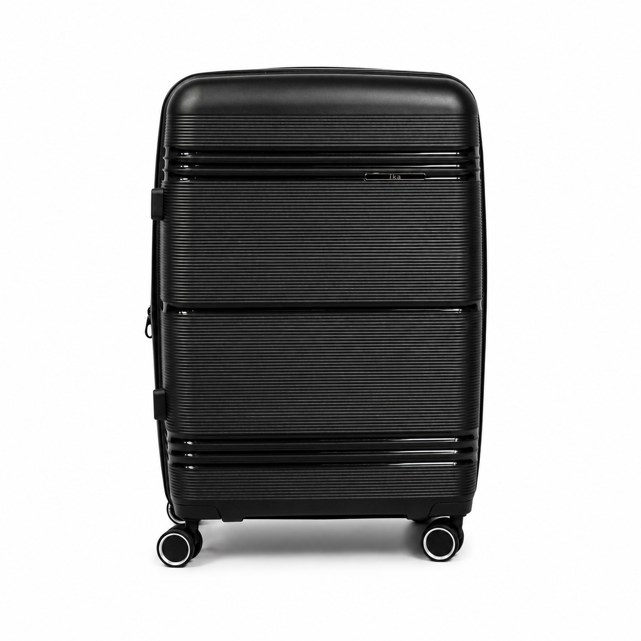 Mala De Viagem Média 23 Kg Polipropileno Com Expansor Slim Preta