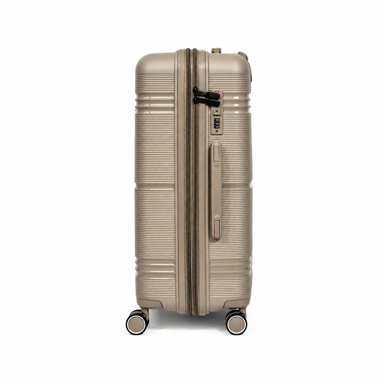 Mala De Viagem Média 23 Kg Polipropileno Com Expansor Slim Champagne