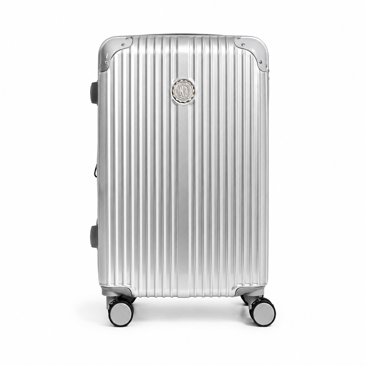 Mala De Viagem Média 23 Kg Policarbonato + Abs Com Expansor Unika Prata