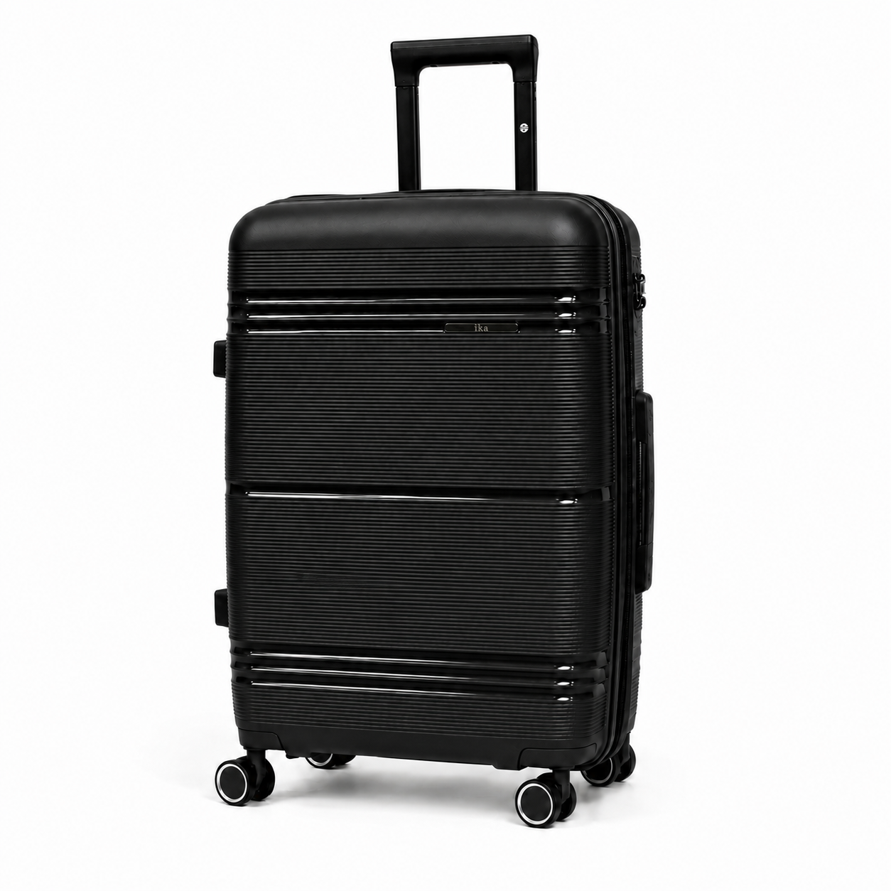 Mala De Viagem Média 23 Kg Polipropileno Com Expansor Slim Preta
