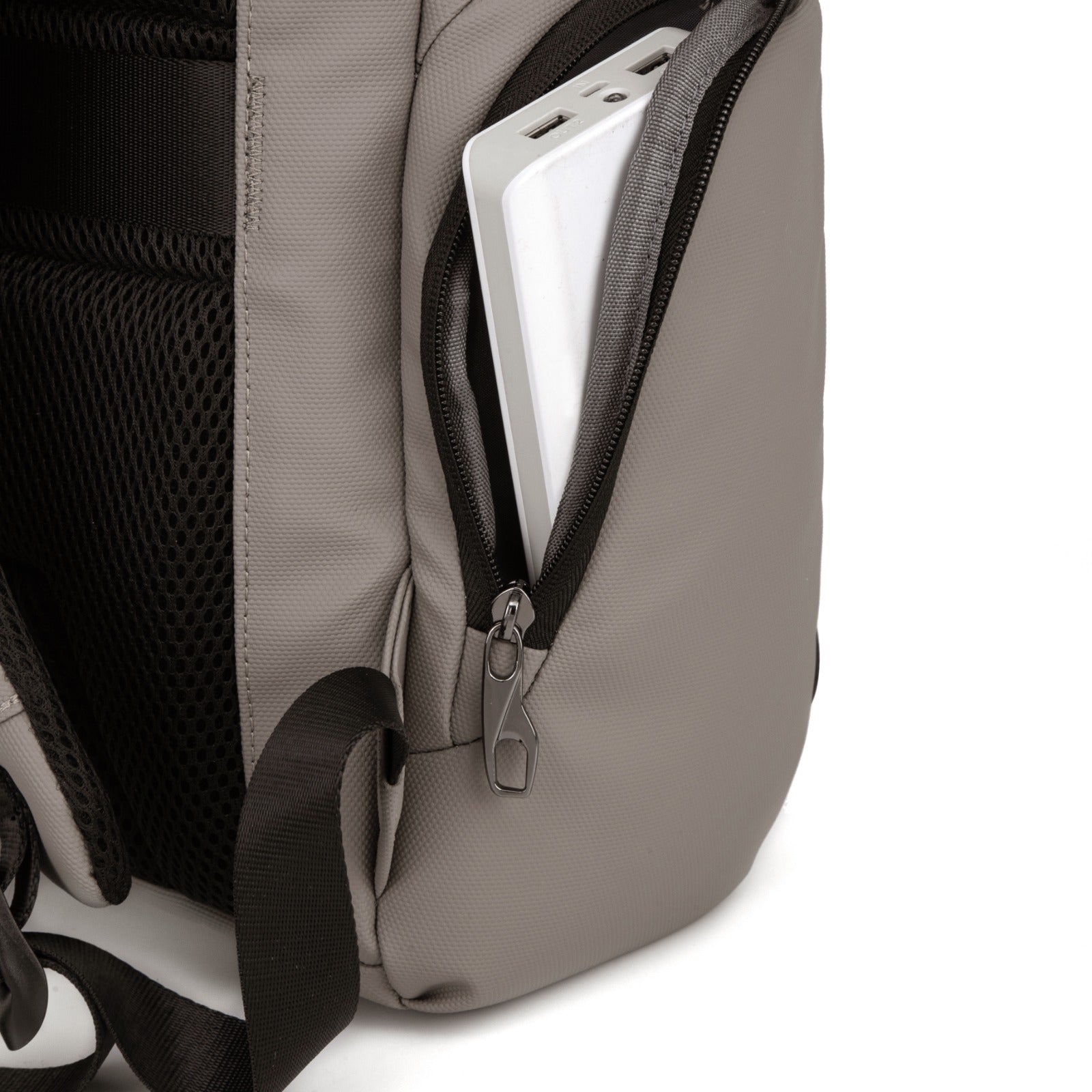 Mochila Executiva Com divisória Para Notebook Com entrada Usb Cannes Bege
