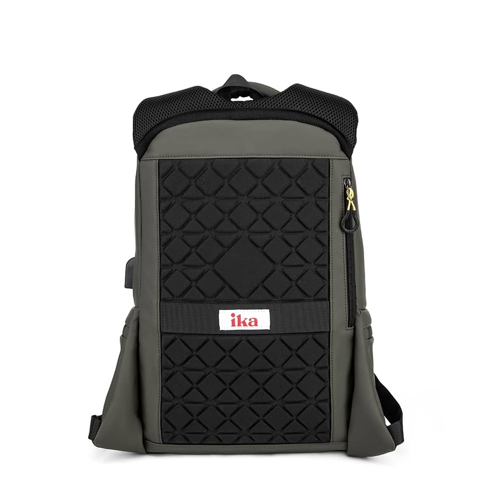 Mochila de goma verde