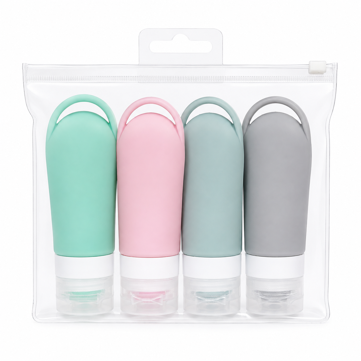 Kit Frascos de Shampoo 4 peças Siclicone