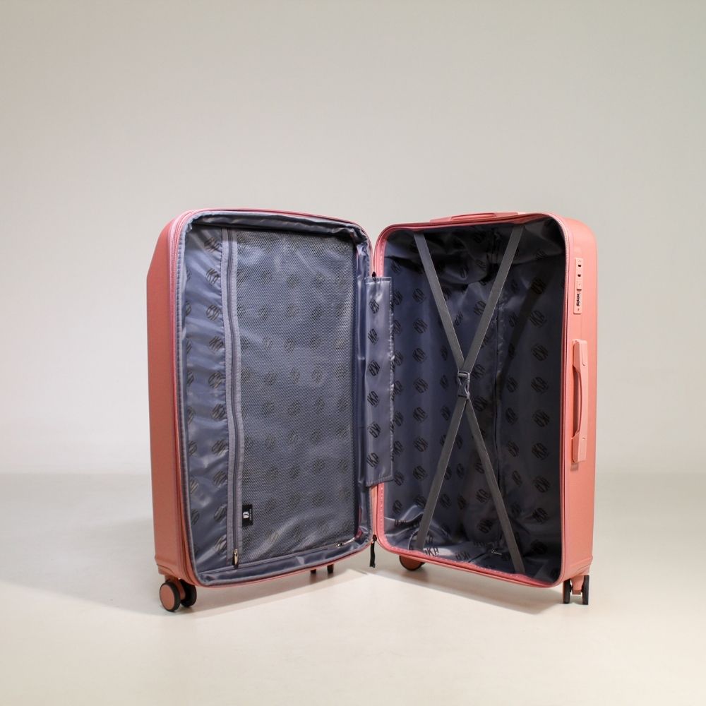 Mala De Viagem Pequena De Bordo 10 Kg ABS Continental Rose