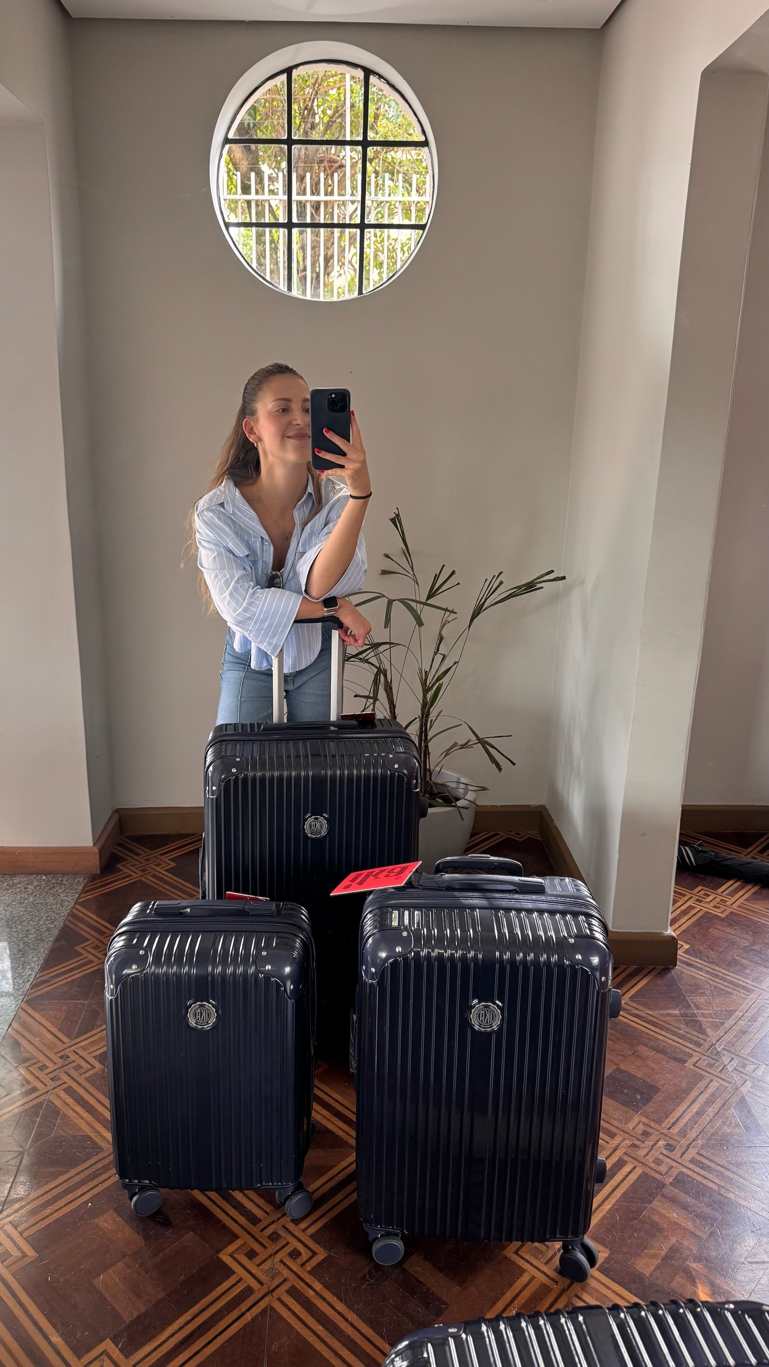 Conjunto de Malas De Viagem P, M e G Unika Azul