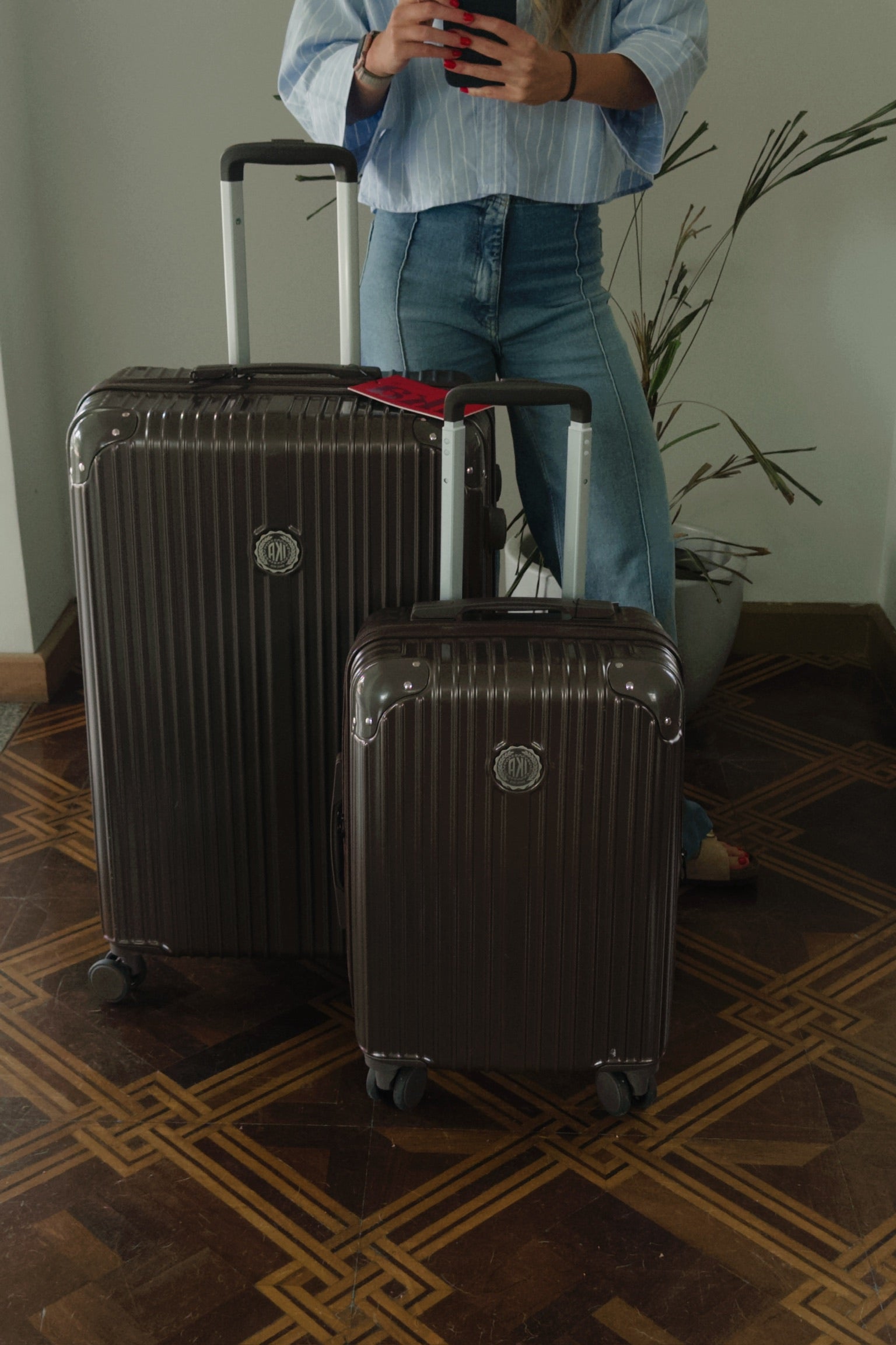 Conjunto de Malas De Viagem P, M e G Unika Coffee