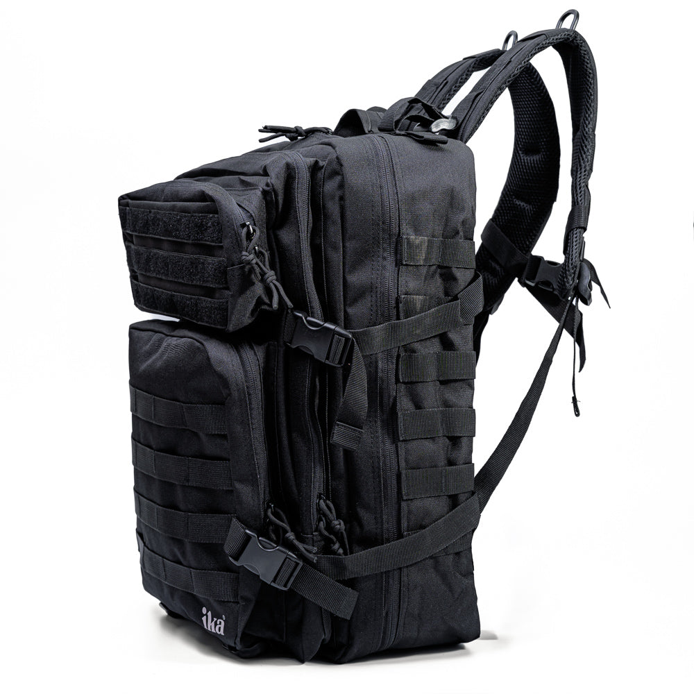 Mochila Grande Reforçada esportiva Trilha, Viagem 50L Varias divisórias Trek Preto