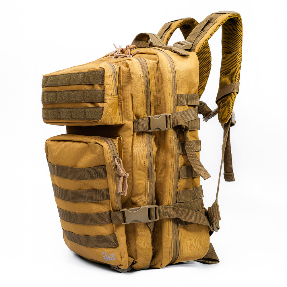 Mochila Grande Reforçada esportiva Trilha, Viagem 50L Varias divisórias Trek Khaki