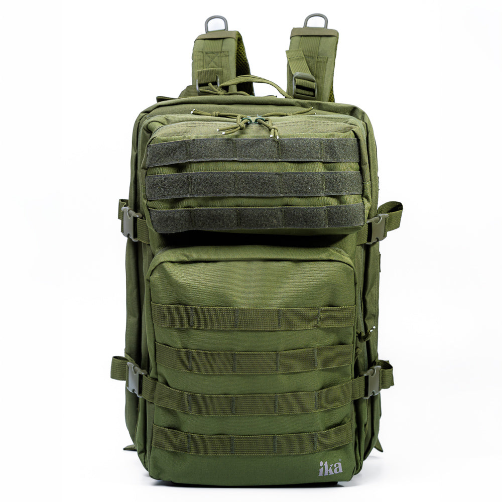 ミリタリーリュック　KLU1993 グリーン　paratwerk Mochila Grande Reforçada esportiva Trilha, Viagem 50L Varias divisória