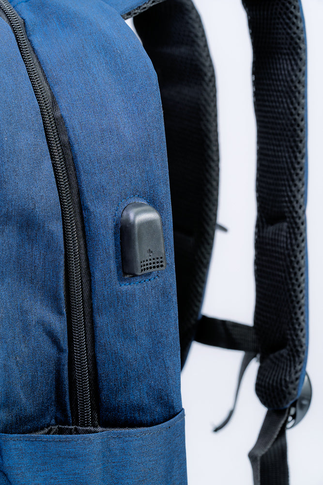 Mochila exceutiva Escolar Porta notebook 15″ Com entrada USB Azul