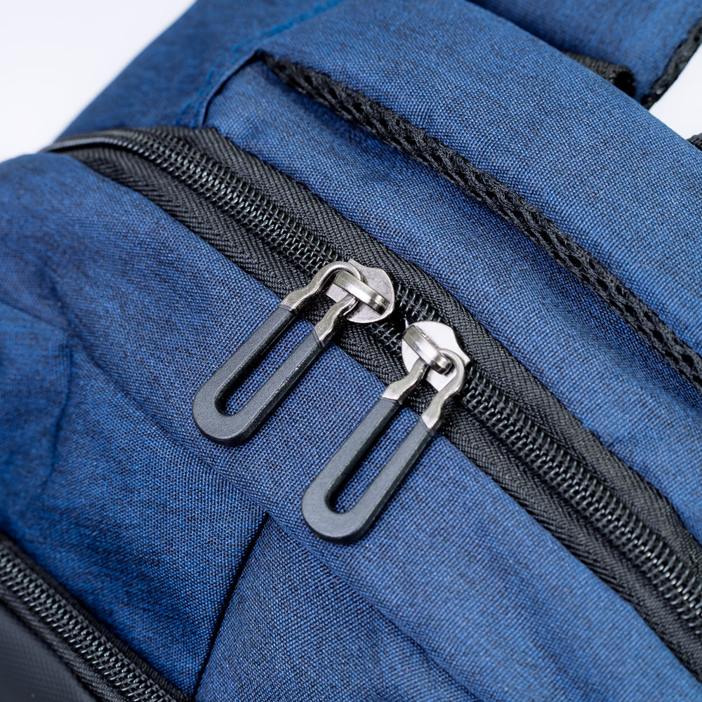 Mochila exceutiva Escolar Porta notebook 15″ Com entrada USB Azul