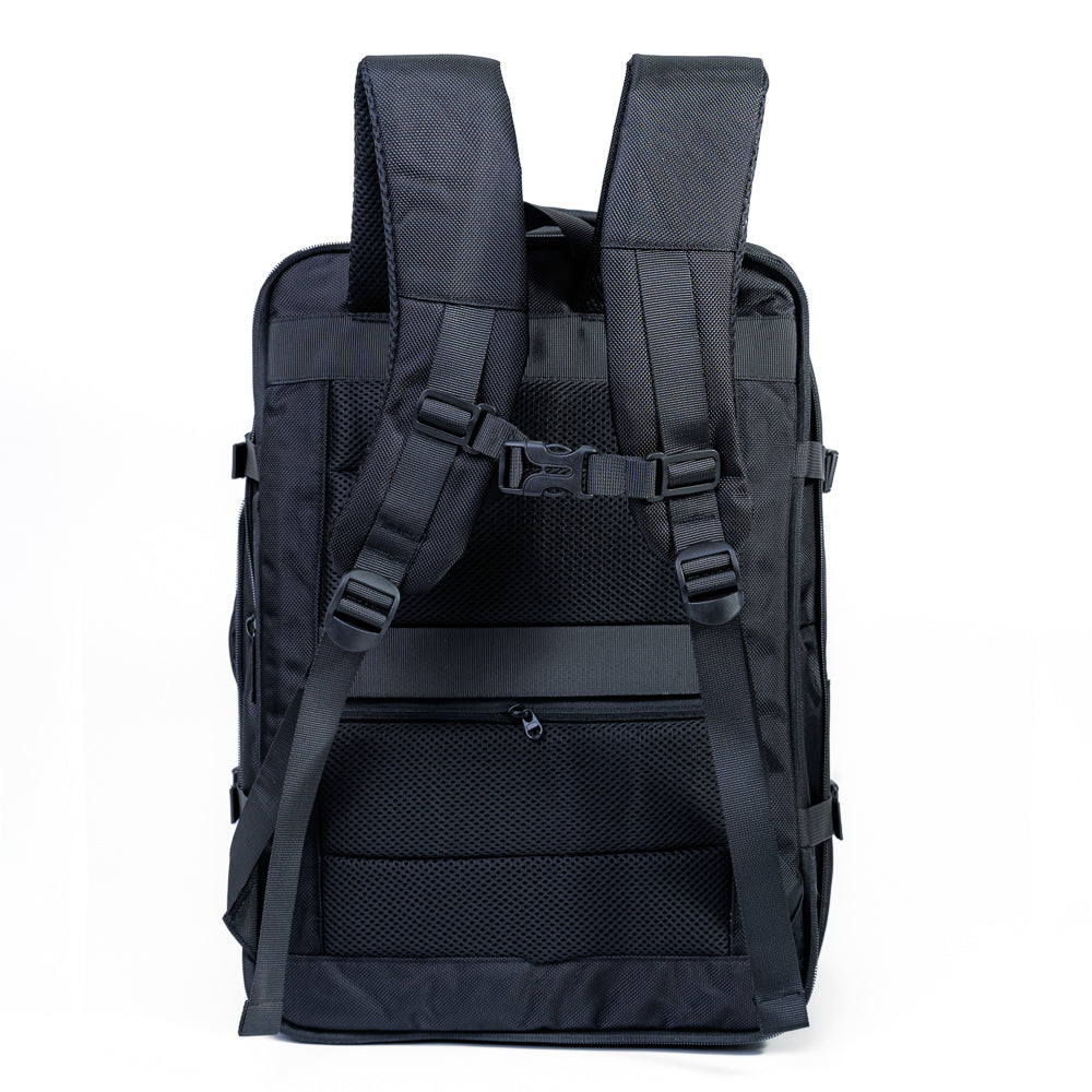 Mochila Grande Pasta 2 em 1 Expansiva Com Entrada USB UrbanX Preta