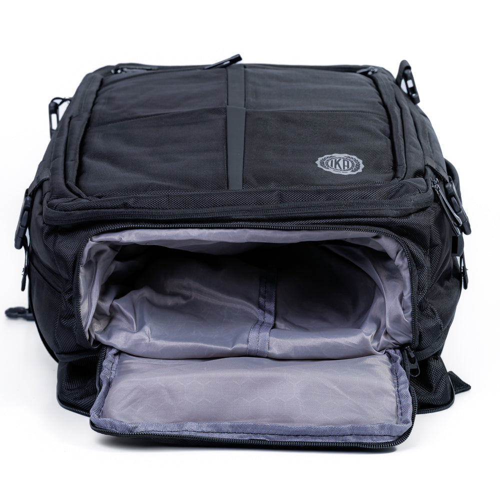 Mochila Grande Pasta 2 em 1 Expansiva Com Entrada USB UrbanX Preta