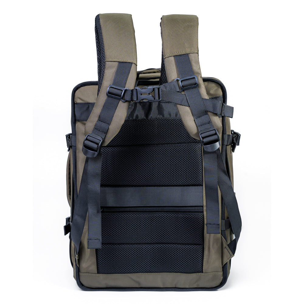 Mochila Grande Pasta 2 em 1 Expansiva Com Entrada USB UrbanX Verde