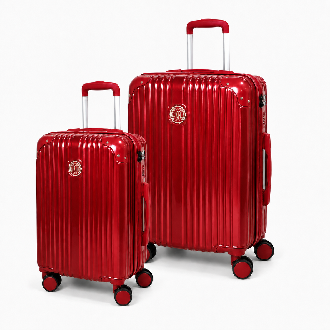 Conjunto de Malas De Viagem Pequena e Media em Abs + PC Expansiva Unika Vinho