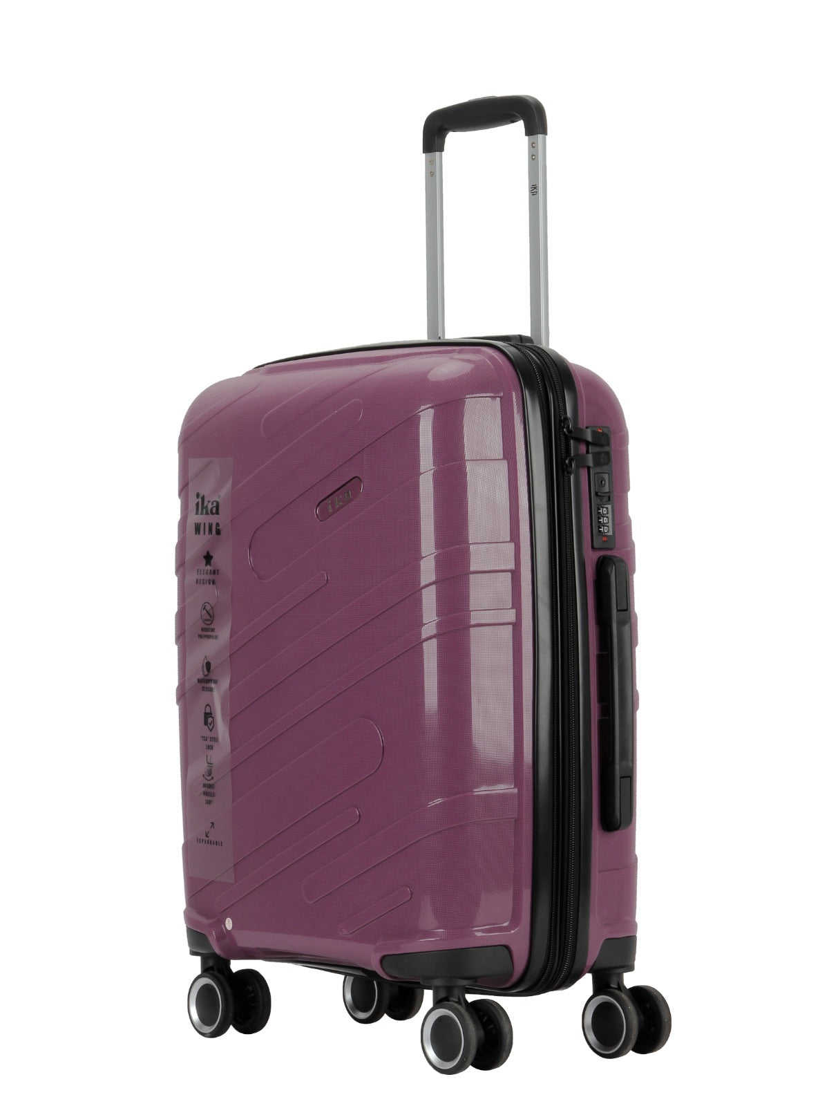 Mala De Viagem Pequena De Bordo 10 kg Polipropileno Wing Roxa