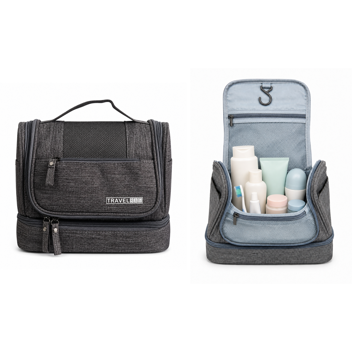 Necessaire organizadora com gancho