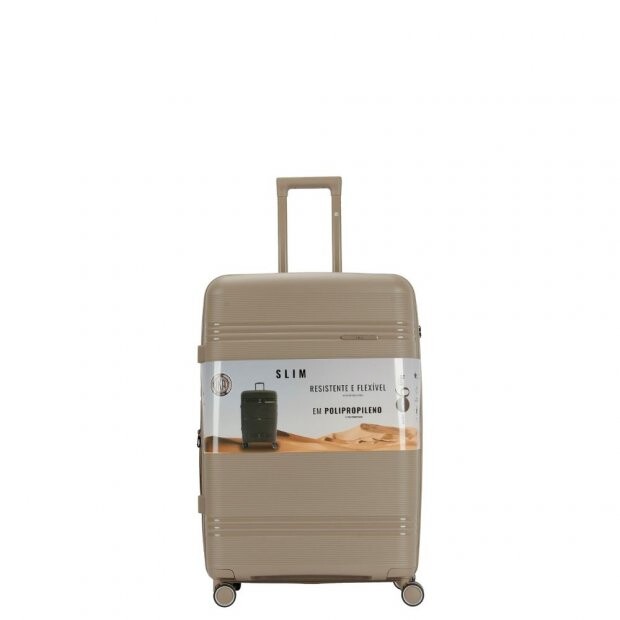 Mala De Bordo Slim Champagne