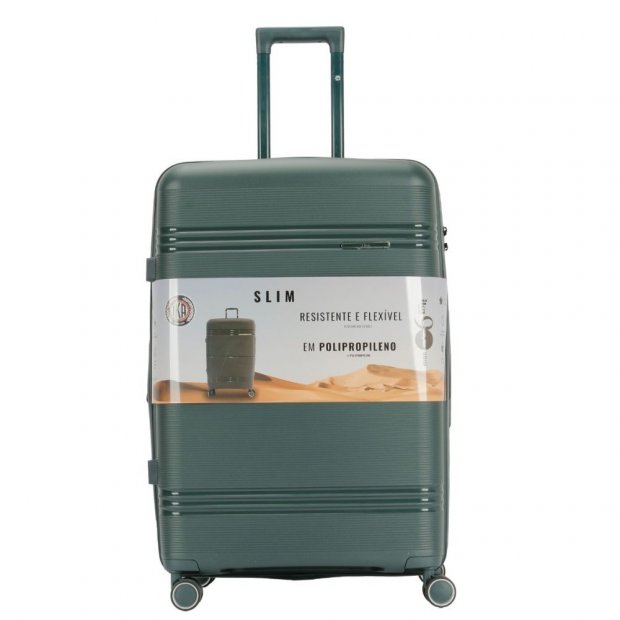 Mala De Viagem Grande Slim Verde